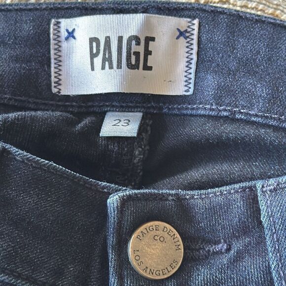 Paige Verdugo Ultra Skinny Jeans Dark Wash Size 23 Stretch Denim Used‎ - Picture 4 of 7